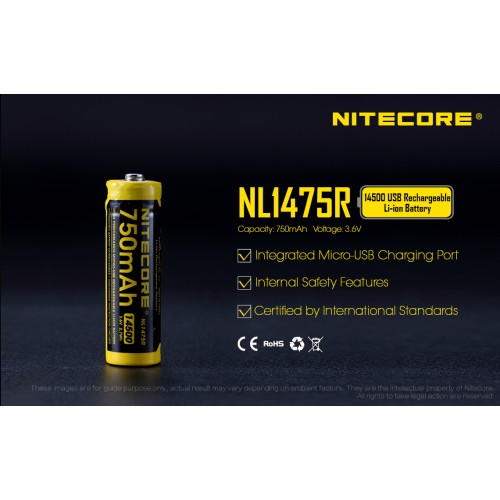 ΜΠΑΤΑΡΙΑ NITECORE NL1475R