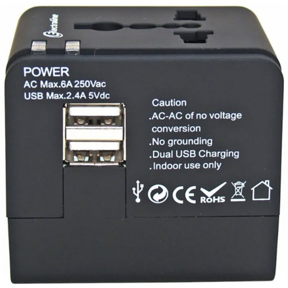 Αντάπτορας Ρεύματος Universal Για 150 Χώρες - Τελευταίο Τεμάχιο