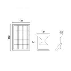 ΗΛΙΑΚΟΣ ΠΡΟΒΟΛΕΙΣ LED ΜΕ ΑΙΣΘΗΤΗΡΑΣ 10W 6500K Spotlight