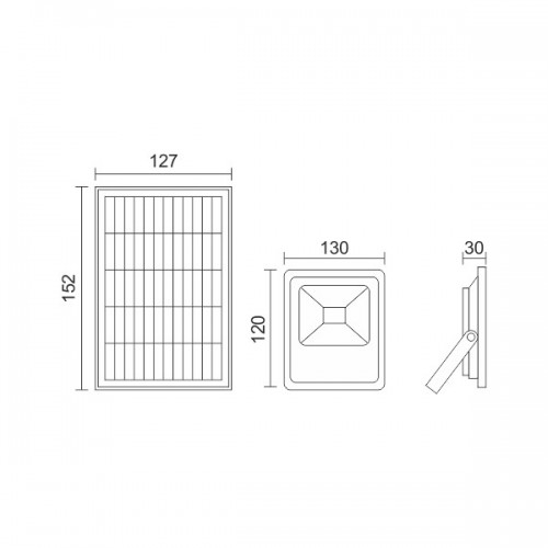 ΗΛΙΑΚΟΣ ΠΡΟΒΟΛΕΙΣ LED ΜΕ ΑΙΣΘΗΤΗΡΑΣ 10W 6500K Spotlight