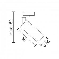 ΦΩΤΙΣΤΙΚΑ ΡΑΓΑΣ GU10 ΜΟΝΟΦΑΣΙΚΑ 10W Spotlight