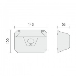 ΗΛΙΑΚΟ ΦΩΤΙΣΤΙΚΟ ΤΟΙΧΟΥ LED ΜΕ ΑΙΣΘΗΤΗΡΑ PIR 2W 3000K Spotlight