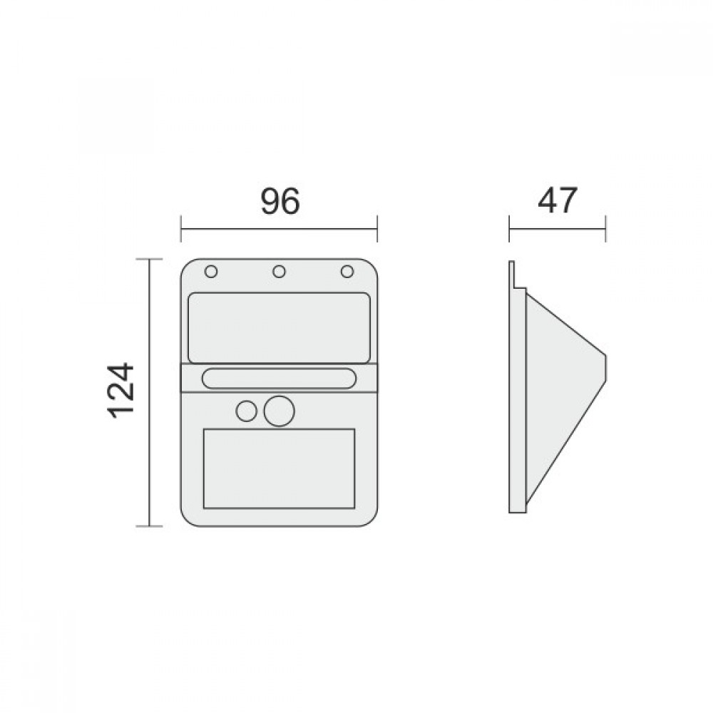 ΗΛΙΑΚΟ ΦΩΤΙΣΤΙΚΟ ΤΟΙΧΟΥ LED ΜΕ ΑΙΣΘΗΤΗΡΑ PIR 2W 6000K Spotlight