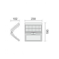 ΗΛΙΑΚΟ ΦΩΤΙΣΤΙΚΟ ΤΟΙΧΟΥ LED ΜΕ ΑΙΣΘΗΤΗΡΑ PIR 60W 3000K Spotlight