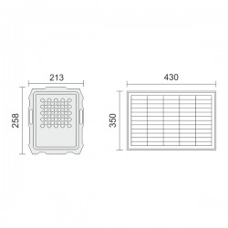 ΗΛΙΑΚΟΣ ΠΡΟΒΟΛΕΑΣ LED ΜΕ ΑΙΣΘΗΤΗΡΑ ΚΙΝΗΣΗΣ - ΦΩΤΟΣ 200W 6000Κ Spotlight