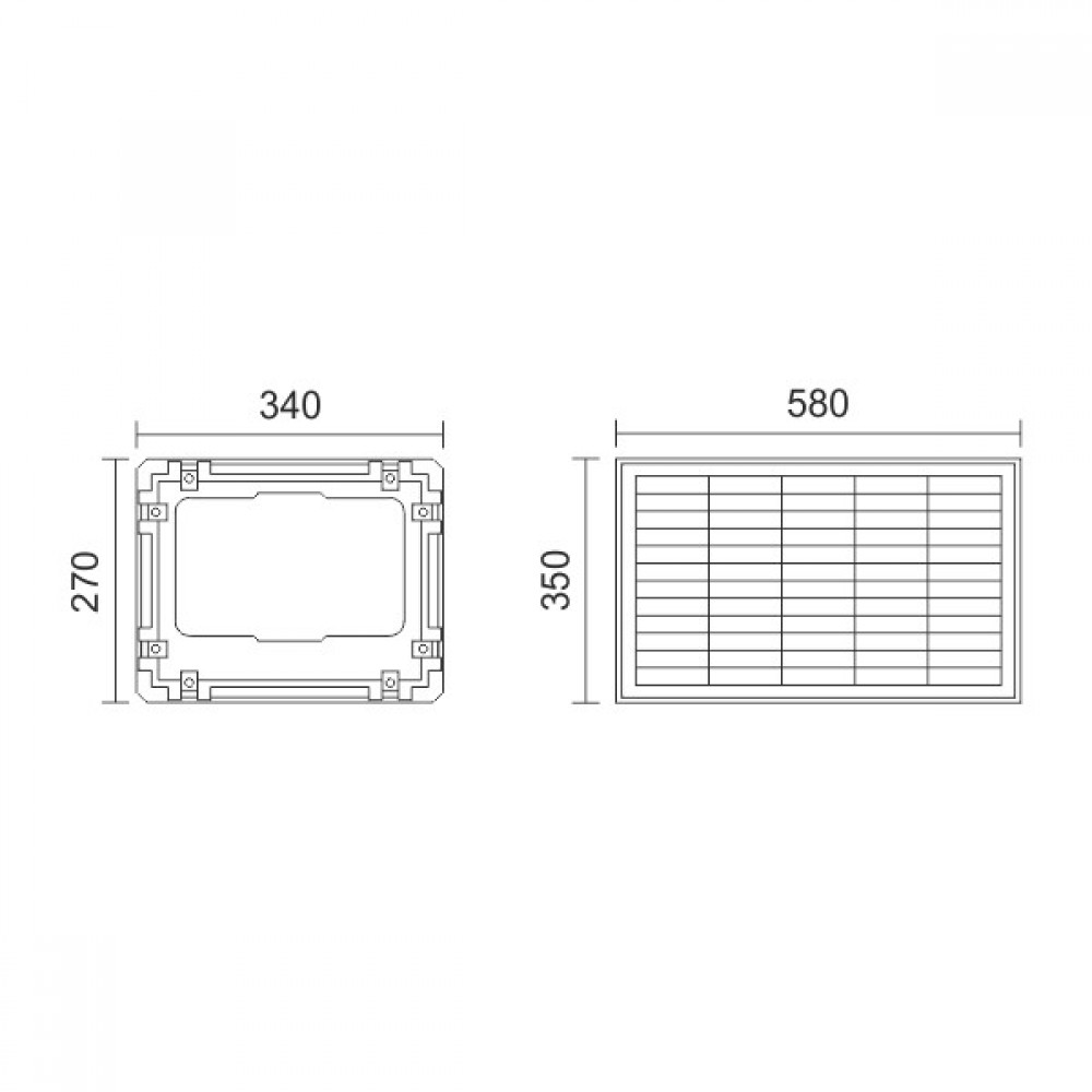 ΗΛΙΑΚΟΣ ΠΡΟΒΟΛΕΙΣ LED ΜΕ ΤΗΛΕΧΕΙΡΙΣΤΗΡΙΟ 300W 6000K Spotlight