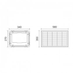 ΗΛΙΑΚΟΣ ΠΡΟΒΟΛΕΙΣ LED ΜΕ ΤΗΛΕΧΕΙΡΙΣΤΗΡΙΟ 300W 6000K Spotlight