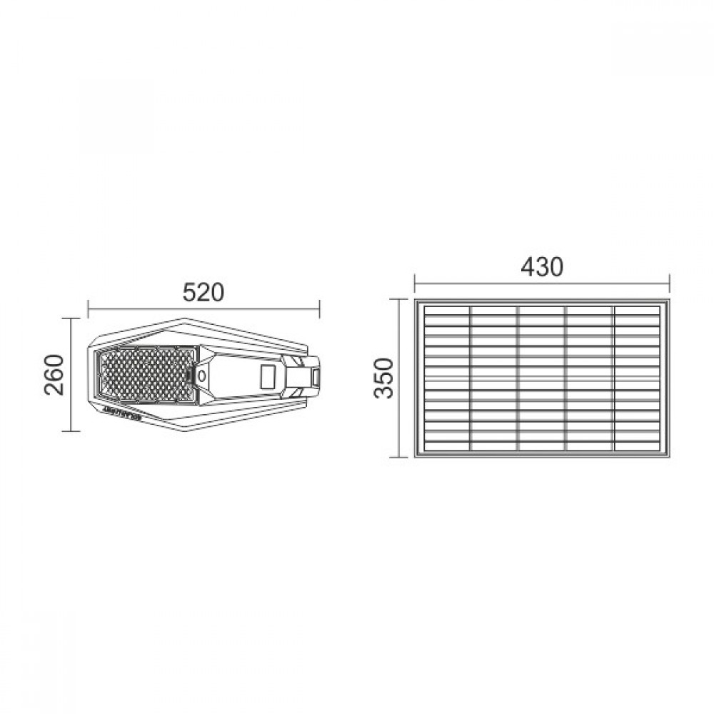 ΗΛΙΑΚΟ ΦΩΤΙΣΤΙΚΟ ΔΡΟΜΟΥ LED ΜΕ ΤΗΛΕΧΕΙΡΙΣΤΗΡΙΟ 100W 6000K Spotlight