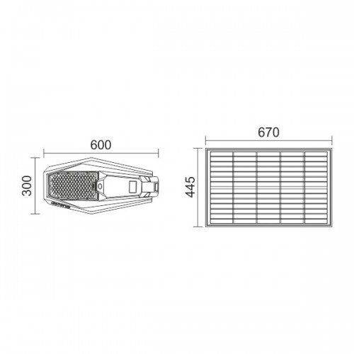 ΗΛΙΑΚΟ ΦΩΤΙΣΤΙΚΟ ΔΡΟΜΟΥ LED ΜΕ ΤΗΛΕΧΕΙΡΙΣΤΗΡΙΟ 400W 6000K Spotlight
