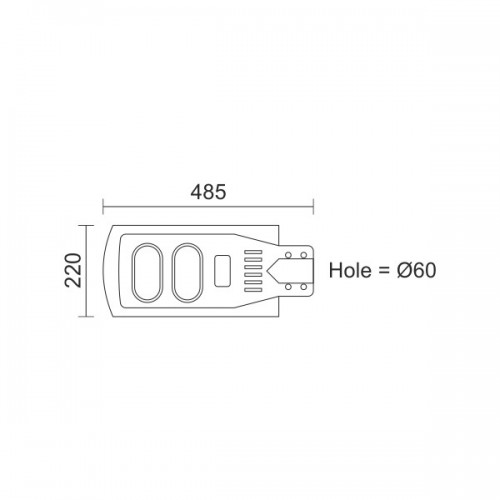 ΗΛΙΑΚΟ ΦΩΤΙΣΤΙΚΟ ΔΡΟΜΟΥ LED ΜΕ ΤΗΛΕΧΕΙΡΙΣΤΗΡΙΟ 40W 6000K Spotlight