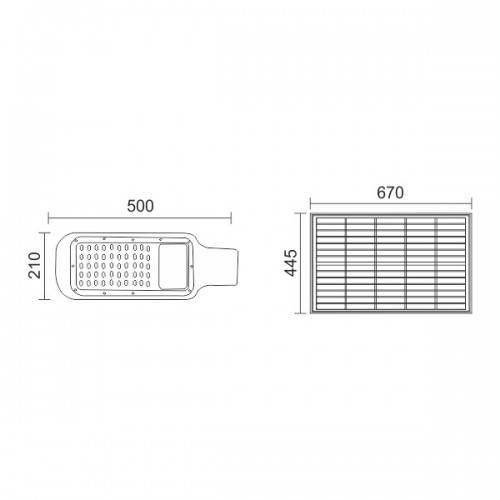 ΥΒΡΙΔΙΚΟ ΗΛΙΑΚΟ ΦΩΤΙΣΤΙΚΟ ΔΡΟΜΟΥ LED ΜΕ ΤΗΛΕΧΕΙΡΙΣΤΗΡΙΟ 60W 6000K Spotlight