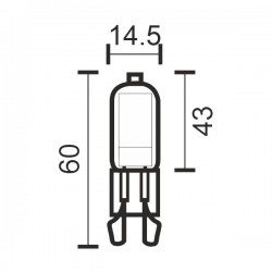 G9 COB 3W 3000K - Spotlight