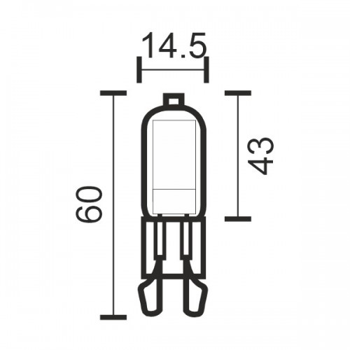 G9 COB 4.5W 3000K - Spotlight