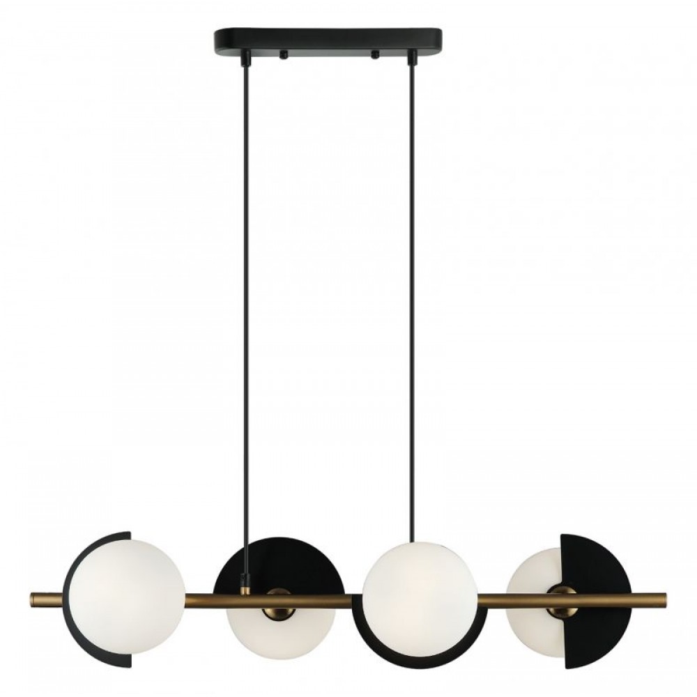 Κρεμαστό Φωτιστικό Πολύφωτο σε Ράγα 4xG9 Darcy - Viokef