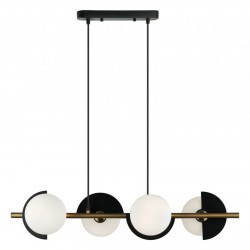 Κρεμαστό Φωτιστικό Πολύφωτο σε Ράγα 4xG9 Darcy - Viokef