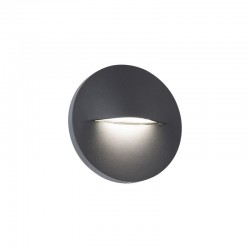 Aπλίκα Aνθρακί Round LED 3W IP65 Vita - Viokef