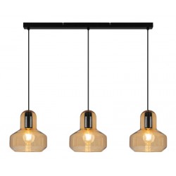 Κρεμαστό Φωτιστικό Μελί Γυαλί 3/Φωτη Ράγα 3xE27 Mandy - Viokef