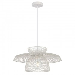 Κρεμαστό Φωτιστικό Μονόφωτο Λευκό 1xE27 Maronti - Viokef