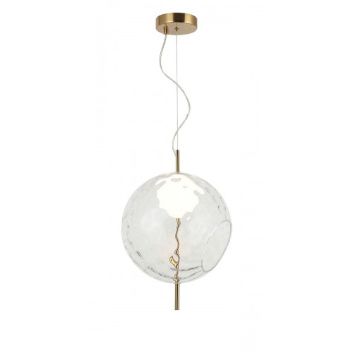 LED Κρεμαστό Φωτιστικό Μονόφωτο Διάφανο 7W Dalia - Viokef