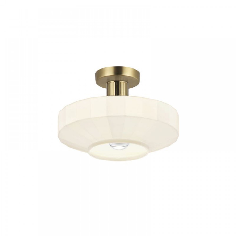 Φωτιστικό Οροφής Μεταλλικό Με Οπάλ Γυαλί 1xE27 Vivian - Viokef