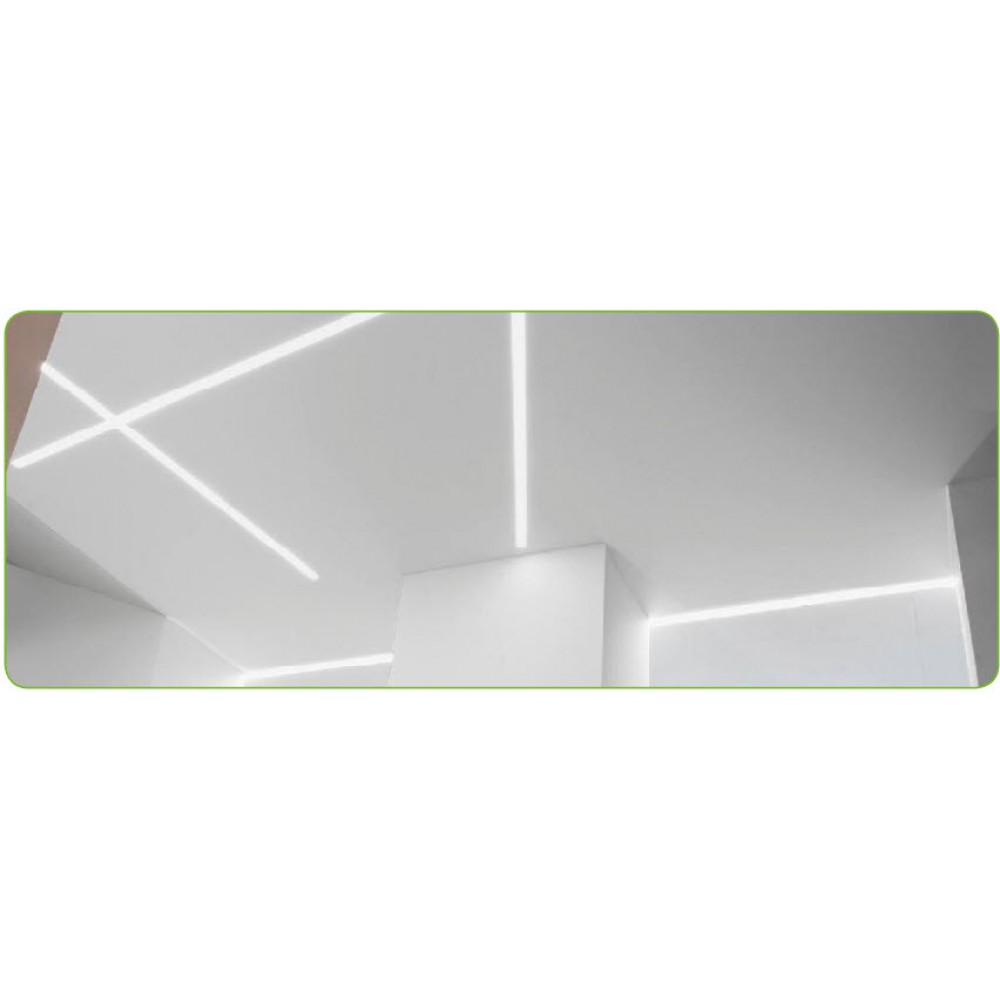 LED Γραμμικό Χωνευτό Φωτιστικό Σειρά WINT Με Πλακέτα Φωτισμού TRIDONIC 185 Lumens/Watt