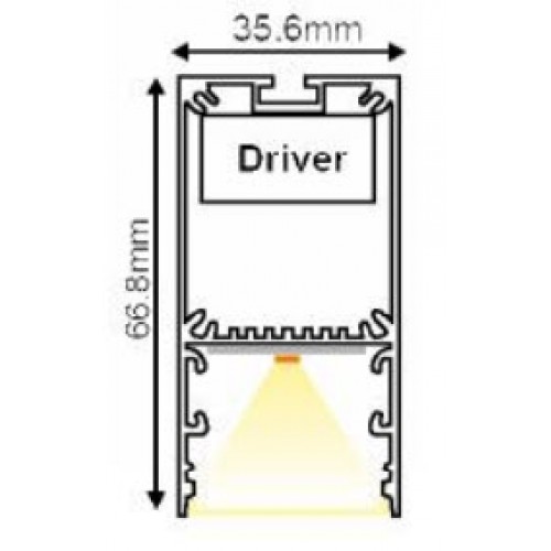 LED Γραμμικό Κρεμαστό Φωτιστικό Σειρά NERI Economy Σε Διάφορα Μήκη