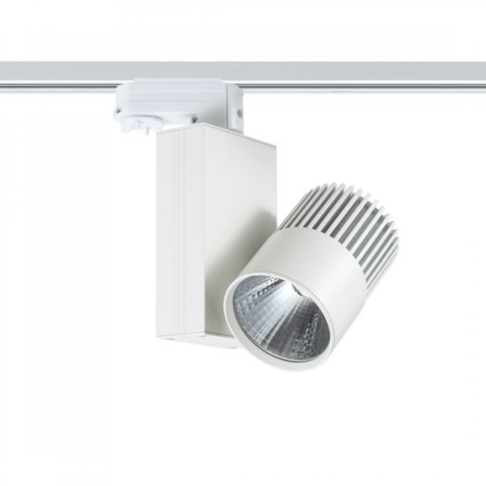 LED COB Φωτιστικό Ράγας Τριφασική 4 Καλωδίων 15W 36° 230V Σε Λευκό Μαύρο ή Γκρι BIENAL ACA