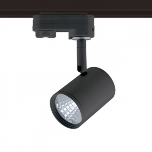 LED COB Φωτιστικό Ράγας Μονοφασικό 2 Καλωδίων 7W 24° 230V Σε Μαύρο Χρώμα ZUNO ACA