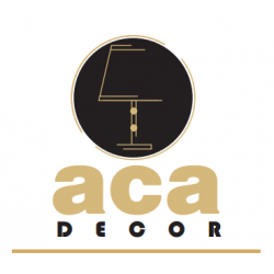 Κρεμαστό Φωτιστικό Δίφωτο Μεταλλικό Χρυσό και Λευκό Γυαλί 2 ΧG9 - ACA Decor