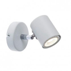 Μονό Μεταλλικό Σποτ Εσωτερικού Χώρου GU10 Λευκό Περιστροφή Κεφαλής Και Βραχίονα - Aca Decor