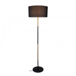 Φωτιστικό Δαπέδου Με Υφασμάτινο Καπέλο Και Βάση Σε Μαύρο Χρώμα 1xE27 