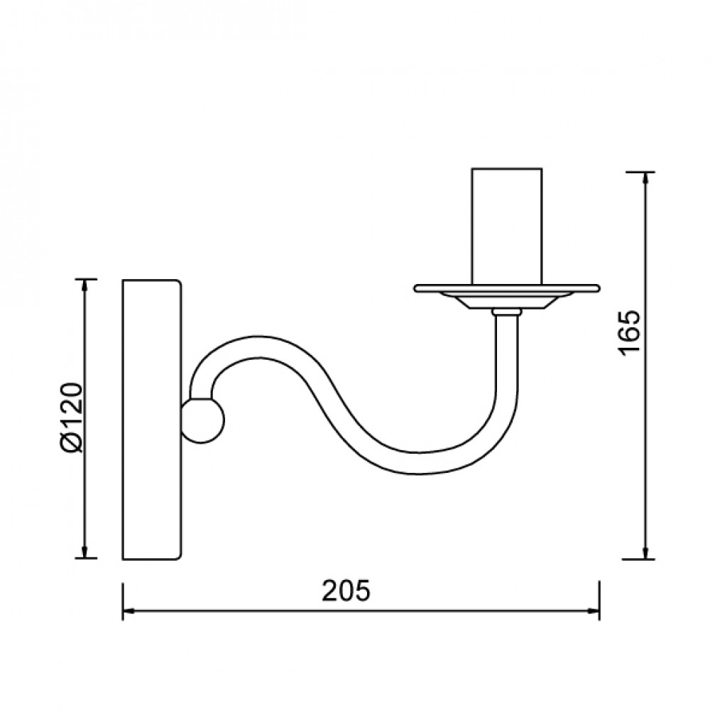 Επίτοιχο Φωτιστικό Ματ Σε Λευκό Χρώμα 1xE14