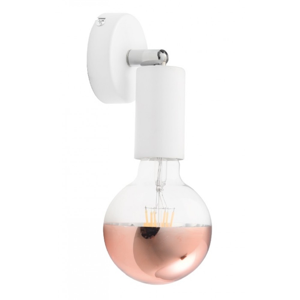 Επίτοιχο Φωτιστικό Με Ρυθμιζόμενο Βραχίωνα Και Βάση Σε ΛευκόΧρώμα IP20 1xE27 