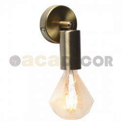 Επίτοιχο Φωτιστικό Με Ρυθμιζόμενο Βραχίωνα Και Βάση Σε Αντικέ Χρώμα IP20 1xE27 