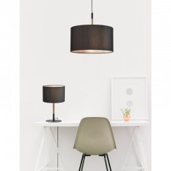 Φωτιστικό Πορτατίφ Με Υφασμάτινο Καπέλο Και Βάση Σε Διάφορα Χρώματα Ø250 1xE27