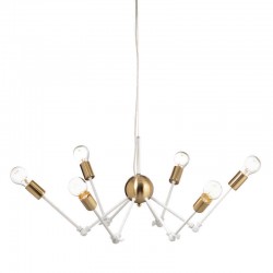 Vintage Φωτιστικό Οροφής Με Ράβδους Σε Διάφορα Χρώματα 6xE27