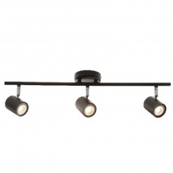 Τριπλό Σποτ Ράγα GU10 Λευκό-Μαύρο Με Περιστροφή Κεφαλής ACA