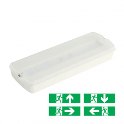 LED Φωτιστικό Ασφαλείας Επιτοίχιο 2W ACA 6000K 100Lm 1.5h