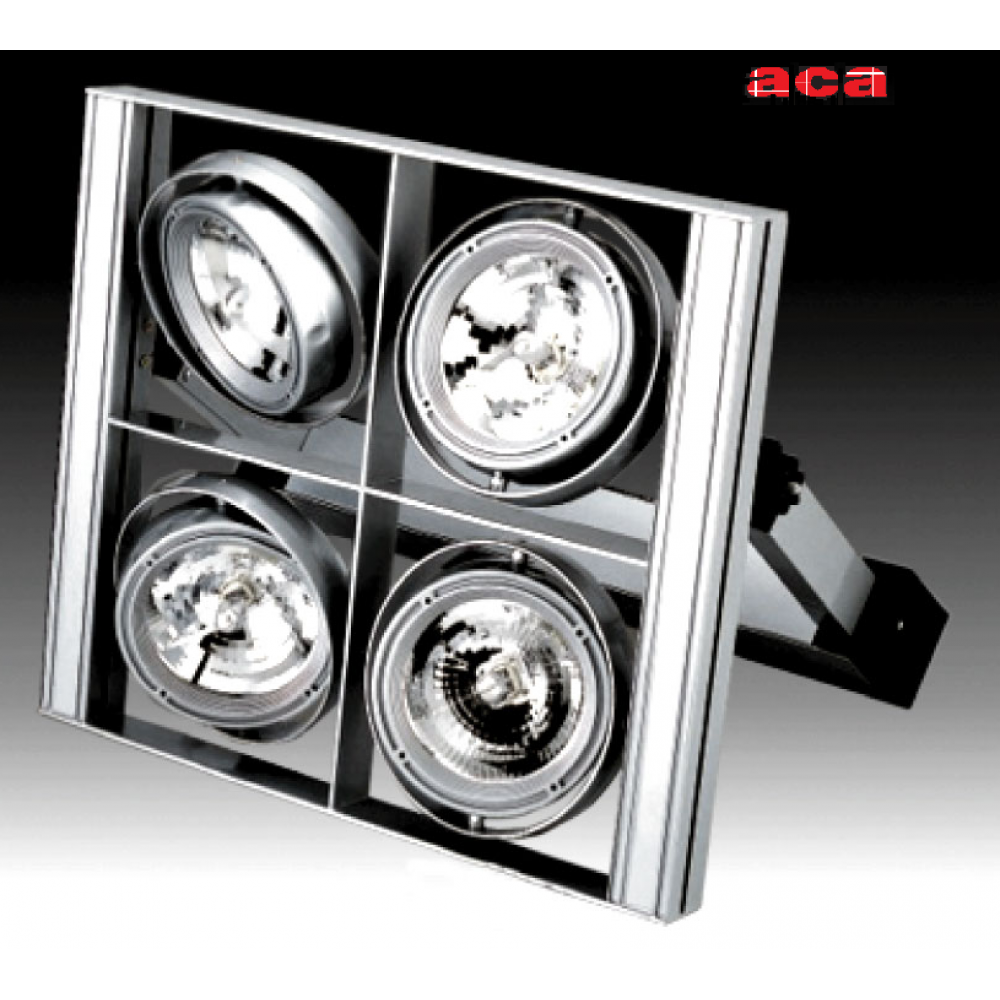 Επιτοίχια Τετράγωνη Κονσόλα 4xAR111 ACA