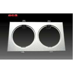 Κενή Χωνευτή Κονσόλα 2 Θέσεων Σε Λευκή Αποχρώση Με Επιλογή Σποτ AR111 ACA