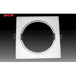 Κενή Χωνευτή Τετράγωνη Κονσόλα 1 Θέσεως Σε 2 Αποχρώσεις Με Επιλογή Σποτ AR111 ACA