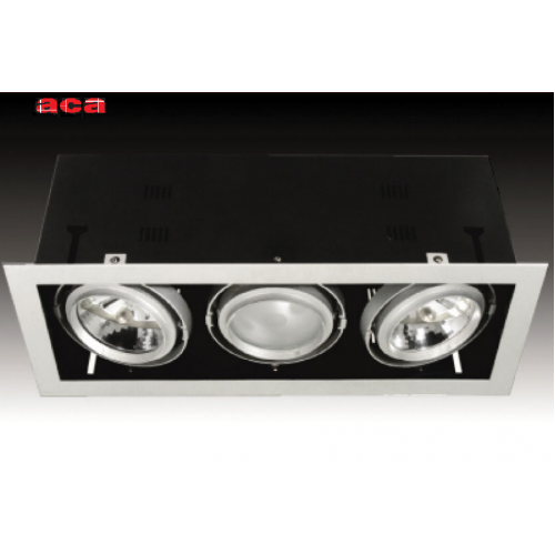 Κενή Χωνευτή Κονσόλα 3 Θέσεων Σε 2 Αποχρώσεις Με Επιλογή Σποτ AR111 ACA