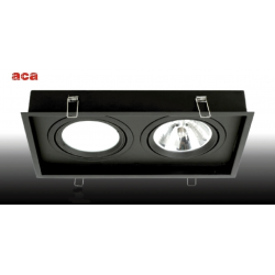 Κενή Κονσόλα Κρυφού Φωτισμού 2 Θέσεων Με Επιλογή Σποτ AR111 ACA