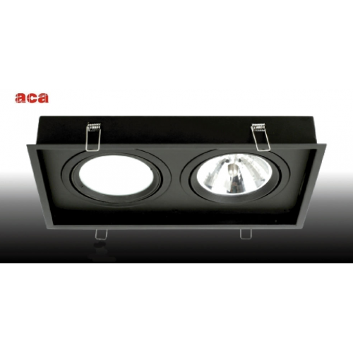 Κενή Κονσόλα Κρυφού Φωτισμού 2 Θέσεων Με Επιλογή Σποτ AR111 ACA