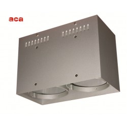 Κενή Κονσόλα Οροφής 2 Θέσεων Με Επιλογή Σποτ AR111 ACA