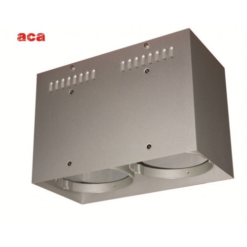 Κενή Κονσόλα Οροφής 2 Θέσεων Με Επιλογή Σποτ AR111 ACA