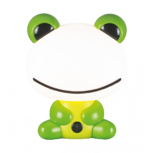 Παιδικό Πλαστικό Φωτιστικό Πορτατίφ Σε Σχέδιο Βατραχάκι 1xE27