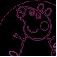 LED Φωτιστικό Χαραγμένο Plexiglass Με Σχέδιο Peppa Pig Με Διακόπτη ON/OFF AlphaLed