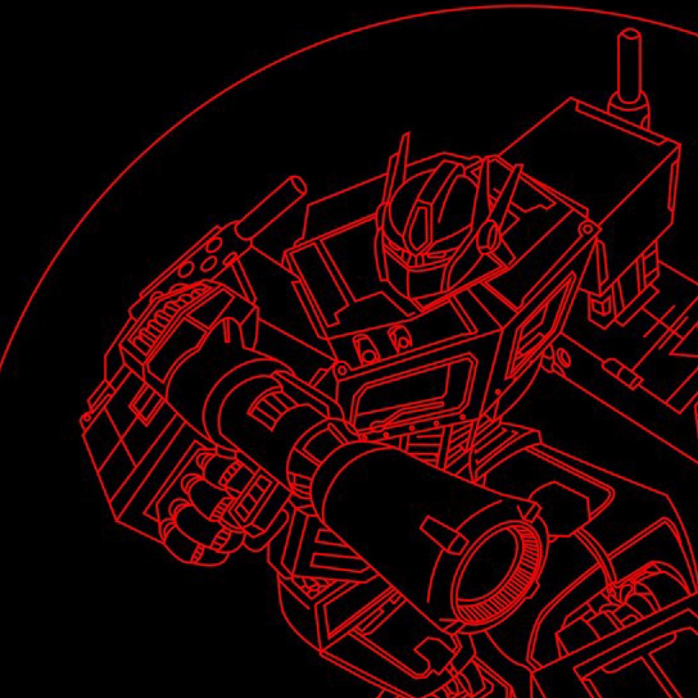 LED Φωτιστικό Χαραγμένο Plexiglass Με Σχέδιο Transformers Με Διακόπτη ON/OFF AlphaLed