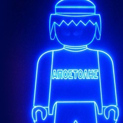 LED Φωτιστικό Χαραγμένο Plexiglass Με Σχέδιο Playmobil Με Διακόπτη ON/OFF AlphaLed